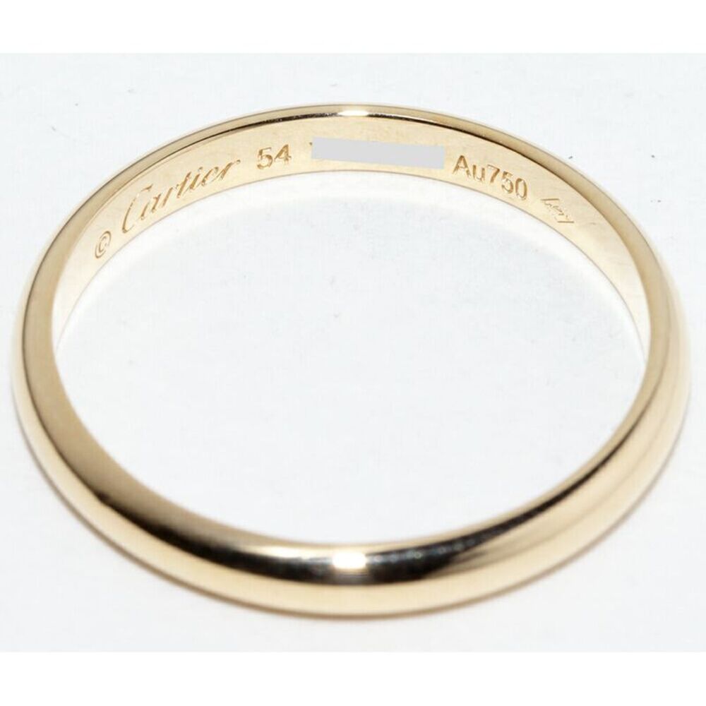 Cartier K18YG Classic Wedding Ring - Picture 4 of 5